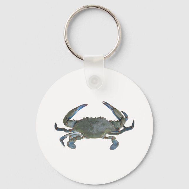 Blue "Jimmy" Crab Keychain (Front)