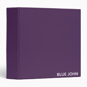 Blue John purple colour name Binder