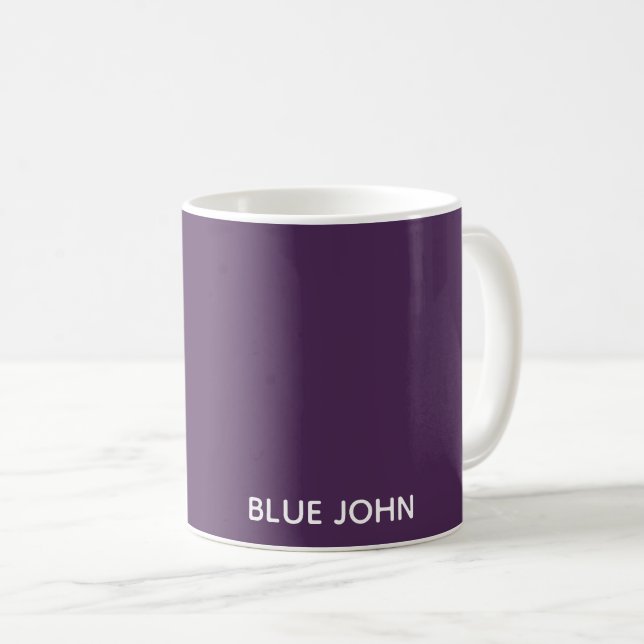 Blue John purple colour name Coffee Mug (Front Right)