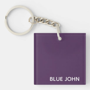 Blue John purple colour name Keychain
