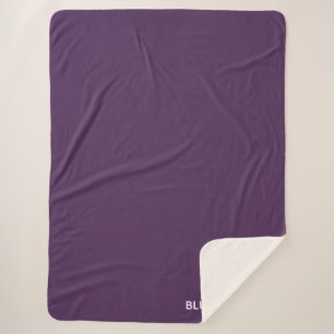 Blue John purple colour name Sherpa Blanket