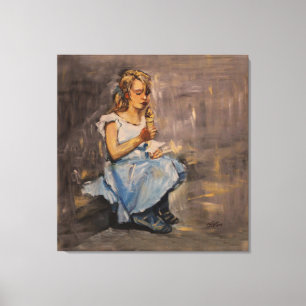 "Blue joy" Stretched Canvas Print