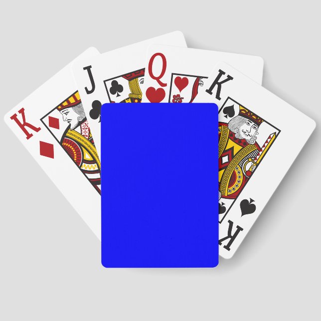 Blue JUMBO Poker Cards (Back)