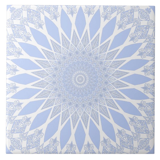 Blue Juniper Berry Tristyns Mandala Tile (Front)