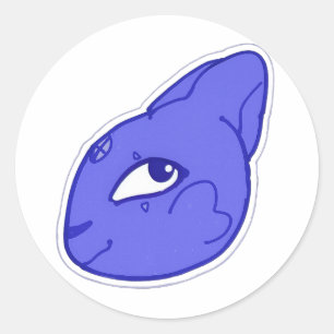 Blue Kageko Fantasy Creature Sticker