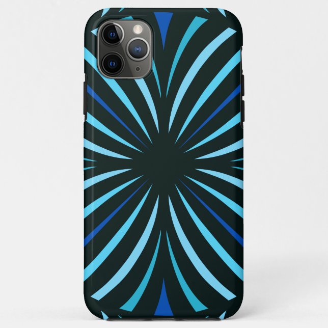 Blue Kaleidoscope Case-Mate iPhone Case (Back)