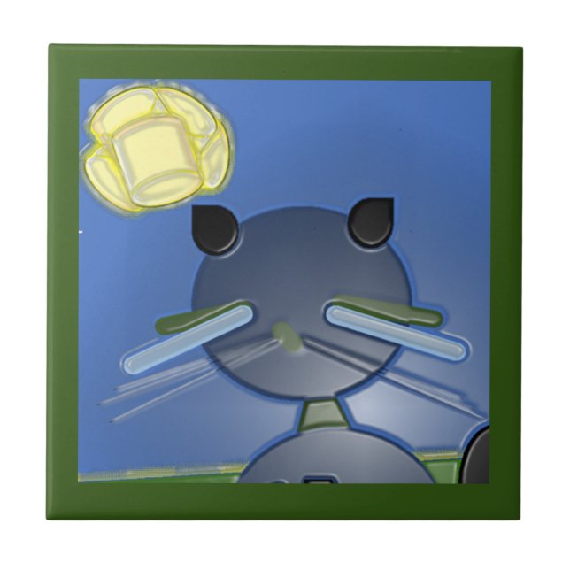 BLUE KAT TILE (Front)