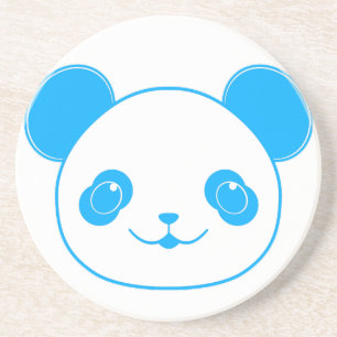 Blue Kawaii Panda Bear Coaster