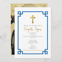 Blue Key Greek Orthodox Christening Boy Baptism