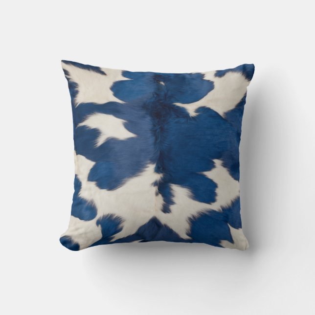 Blue Kilim Coussins décoratifs : coussin de vache (Recto)