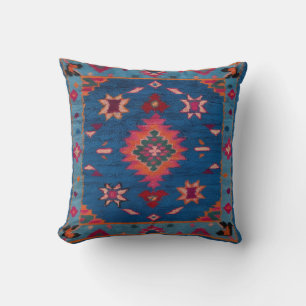 Blue Kilim Lumbar Pillows: A Chic Addition Throw Pillow