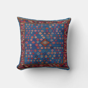 Blue Kilim Rug Pillows: A Classic Touch for Modern Throw Pillow