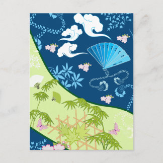Blue Kimono Postcard