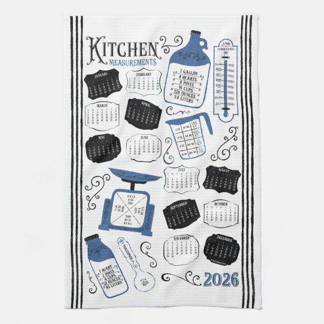 Blue Kitchen Conversions Towel (Vertical)