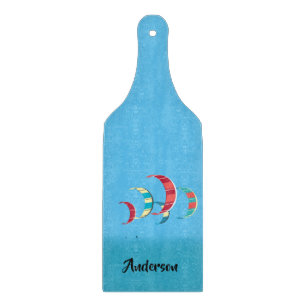 Blue Kiteboarding Design Cutting Board