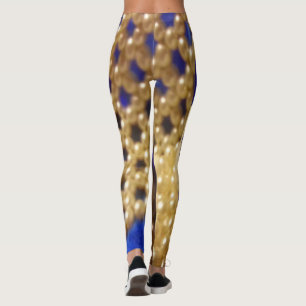Blue kitty leggings
