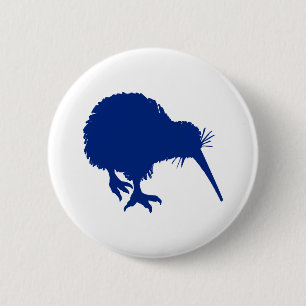 Blue Kiwi 2 Inch Round Button