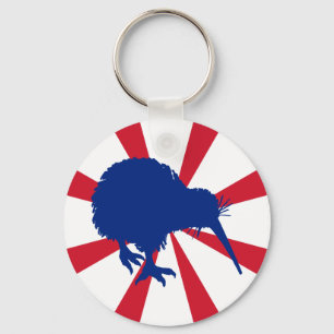Blue Kiwi Keychain