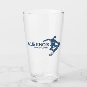 Blue Knob Pennsylvania Snowboarder Glass