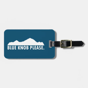 Blue Knob Please Luggage Tag