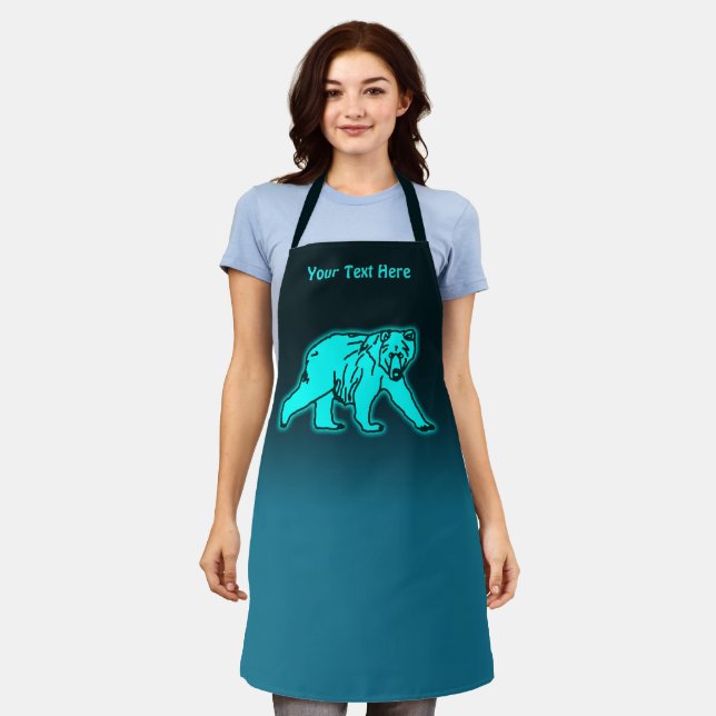 Blue Kodiak Bear - Alaska Apron (Worn)