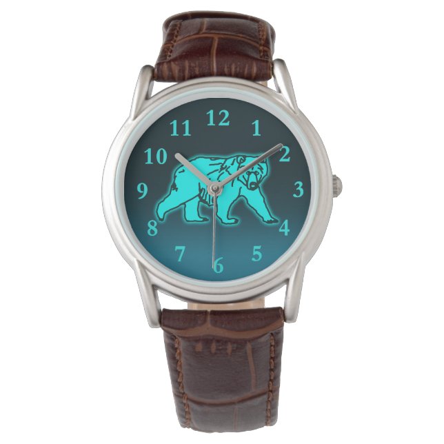 Blue Kodiak Bear Watch (Front)
