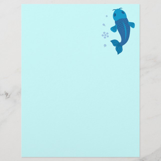 Blue Koi Fish (Front)