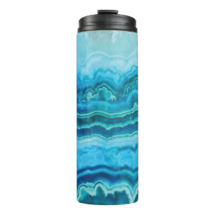 Blue Lace Agate gemstone Thermal Tumbler