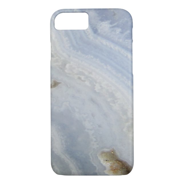 Blue Lace Agate Swirl cool nature stone Case-Mate iPhone Case (Back)