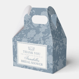 Blue Lace Doily Vintage Floral Bridal Shower Favor Box