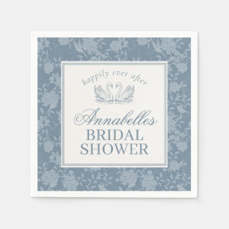 Blue Lace Doily Vintage Floral Bridal Shower Napkin