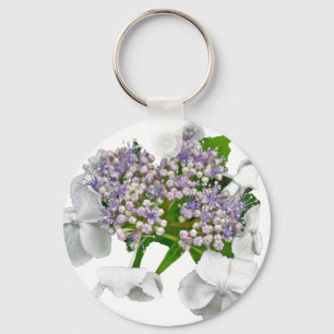 Blue Lace Hydrangea Coordinating Items Keychain