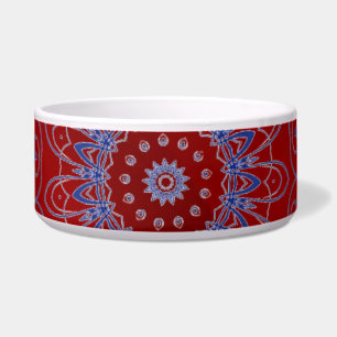 Blue Lace Pet Bowl