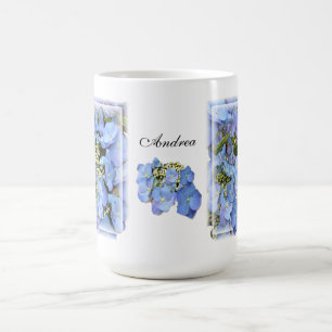 Blue Lacecap Hydrangeas Coffee Mug