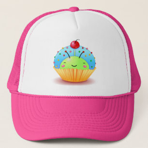 Blue Ladybug Cupcake Hat
