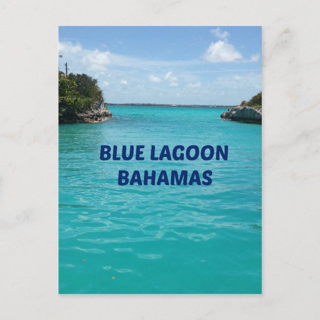 Blue Lagoon Bahamas Postcard (Front)