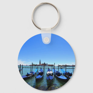 Blue lagoon in Venice, Italy Keychain