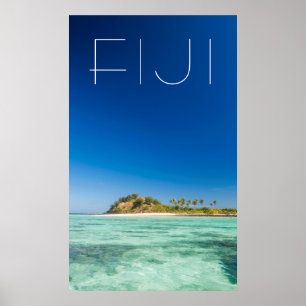Blue Lagoon Seascape, Fiji Poster