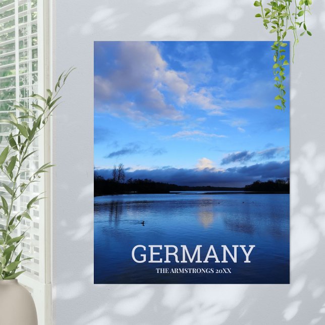 Blue Lake Germany Travel Photo Poster (Blue Lake Germany Travel Photo Poster ©Susanne Sachers - Sunny Wanderlust 🌞✈️)