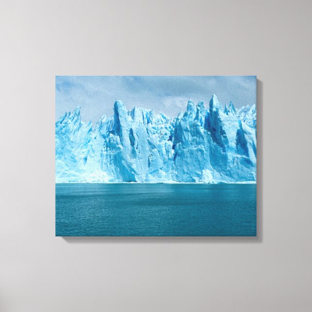 Blue Lake, Ice And Sky Canvas Print (Front)