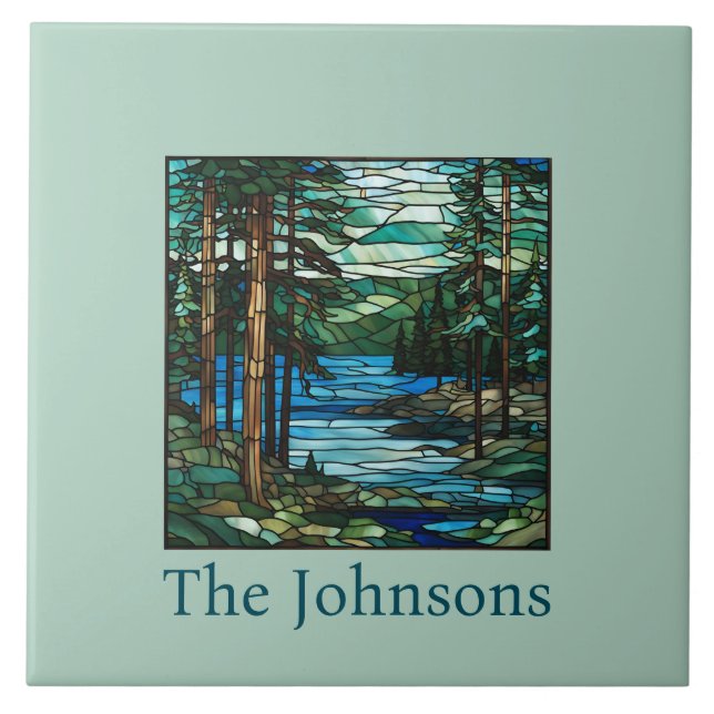 Blue Lake Landscape Tile (Front)