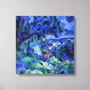 Blue Landscape by Paul Cezanne Canvas Print