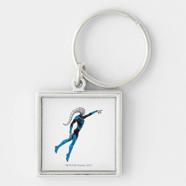 Blue Lantern 10 Keychain (Front)
