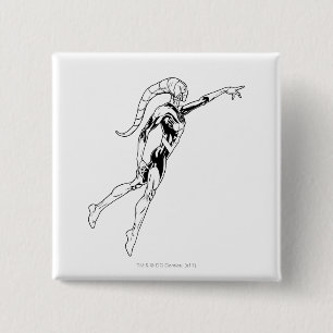 Blue Lantern 11 2 Inch Square Button