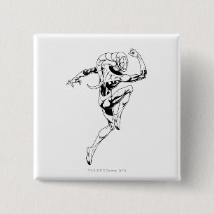 Blue Lantern 3 2 Inch Square Button