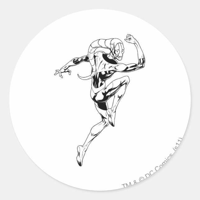 Blue Lantern 3 Classic Round Sticker (Front)