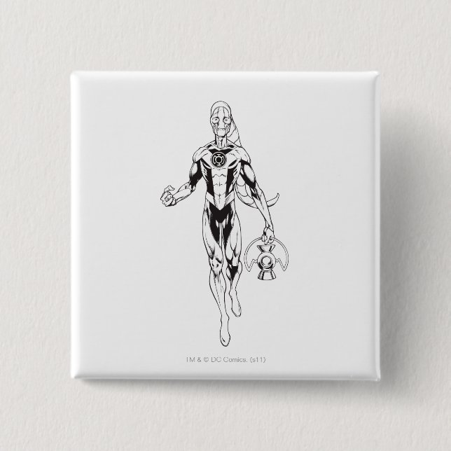 Blue Lantern 6 2 Inch Square Button (Front)
