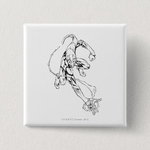 Blue Lantern 9 2 Inch Square Button