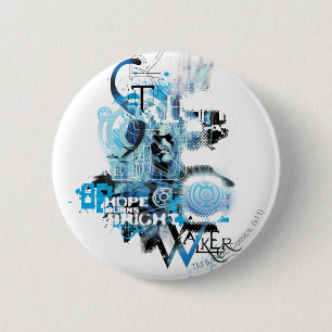 Blue Lantern Graphic 1 2 Inch Round Button