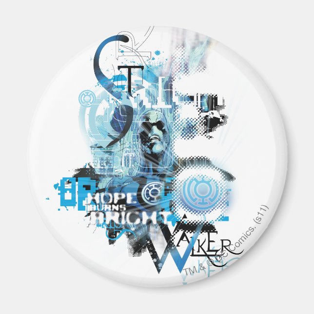 Blue Lantern Graphic 1 Magnet (Front)